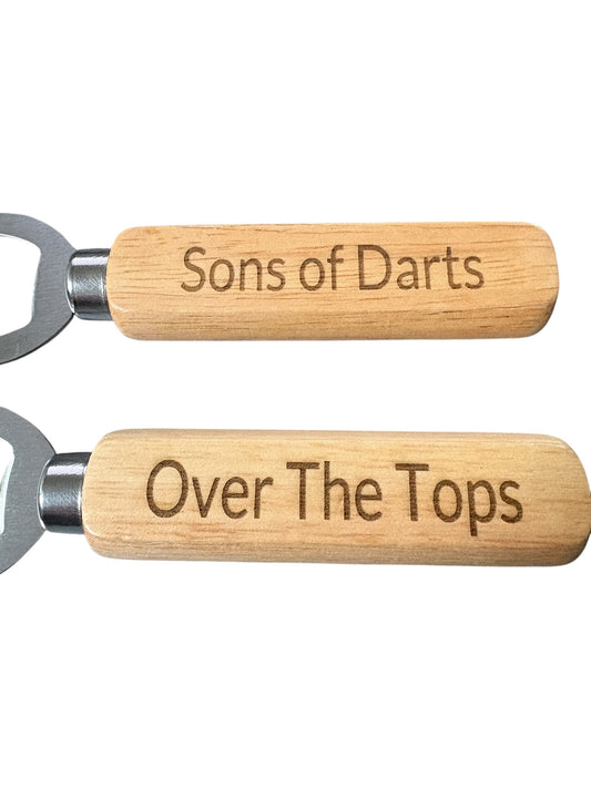 Flaschenöffner Kapselöffner Holz PERSONALISIERBAR