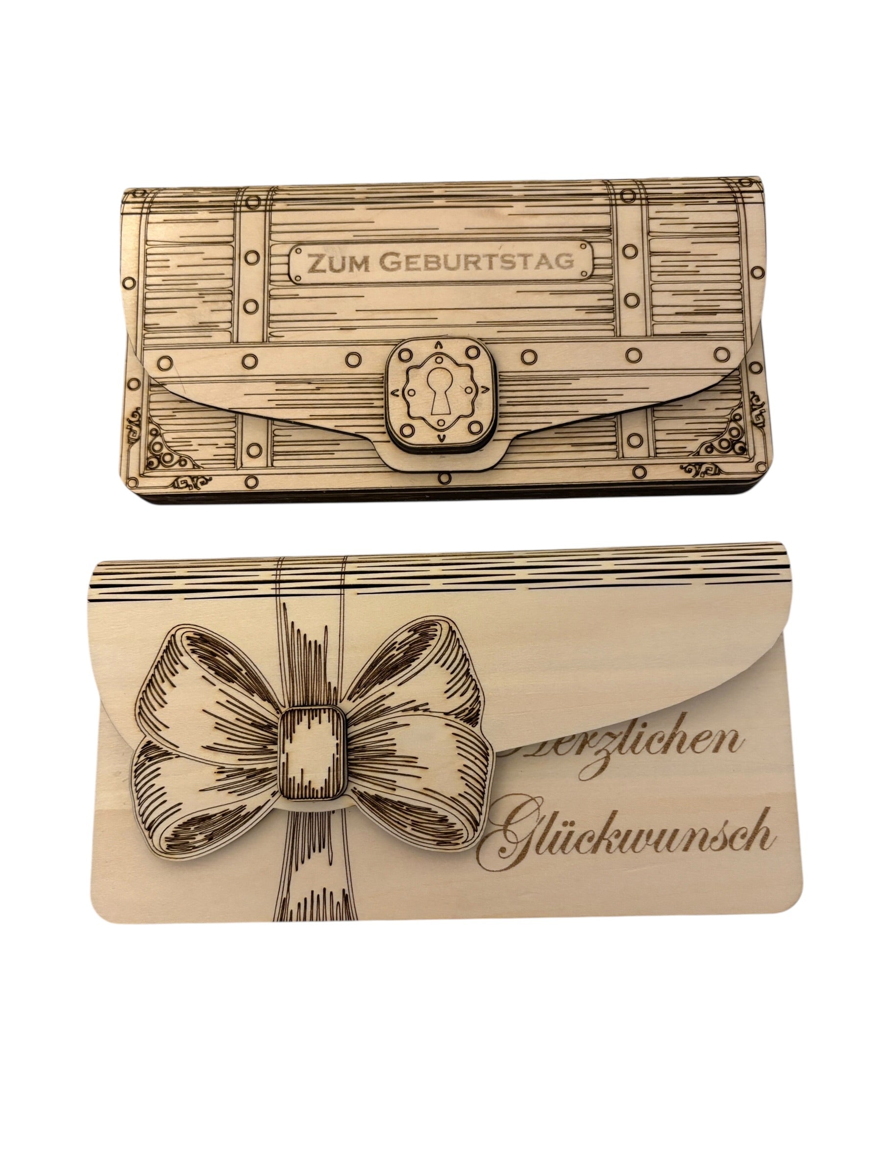 Geschenkumschläge aus Holz