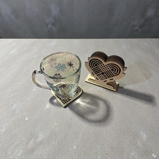 Untersetzer Herz Holz